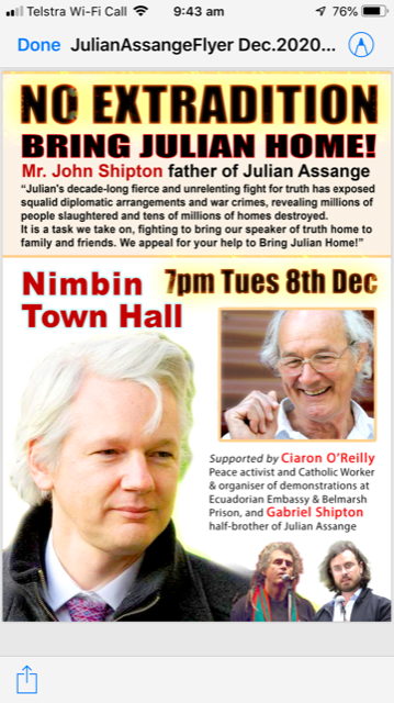 No Extradition Bring Julian Home!